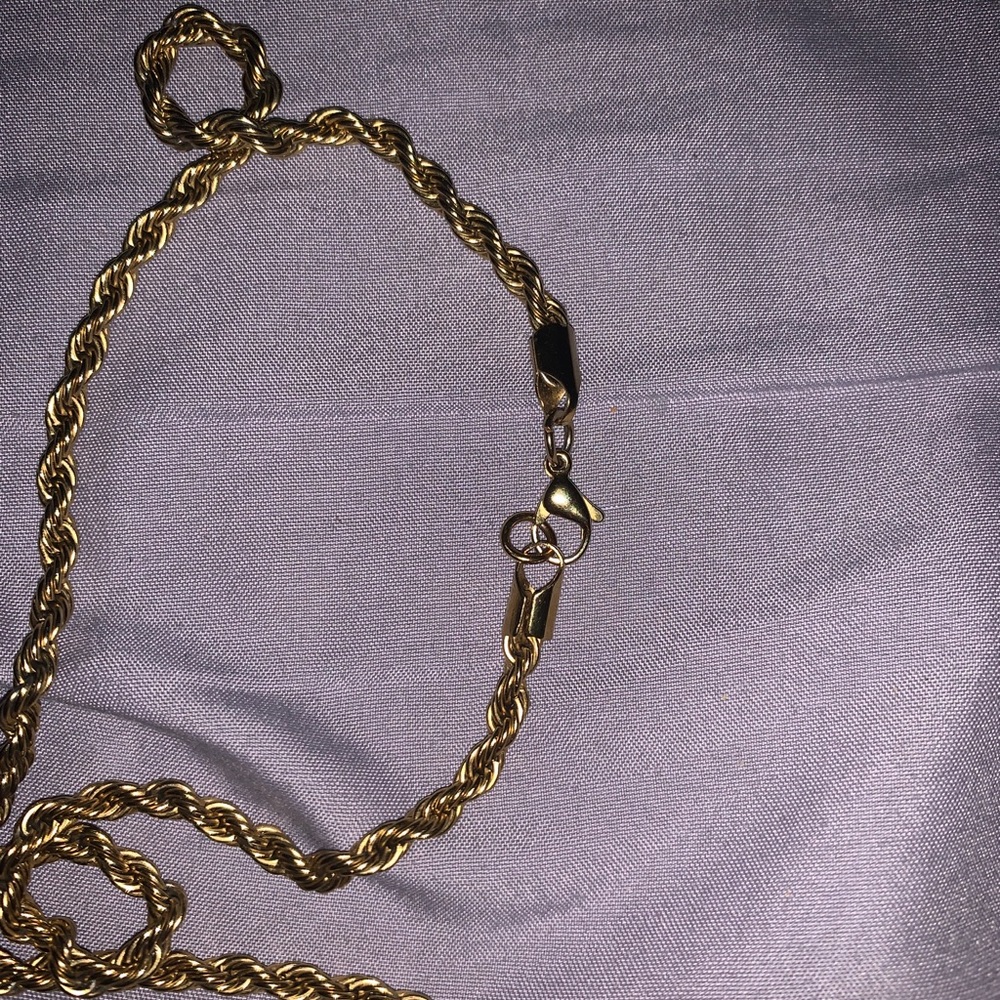 Real gold rope chain